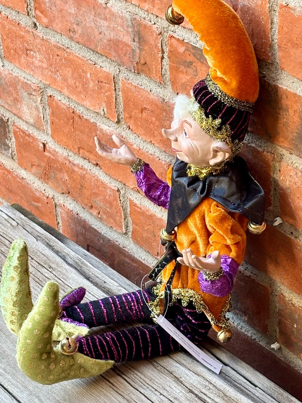 Robert Stanley or Raz Halloween Posable Elf 19" Tall - Picture 6 of 6